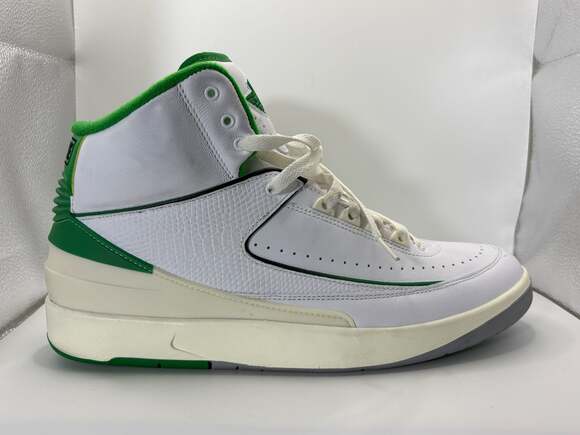 Air Jordan 2 Retro Lucky Green White Sail DR8884-103 Size 12